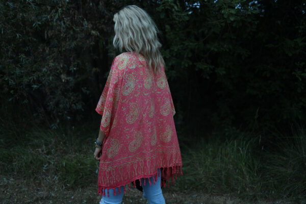 kimono wild czerwone